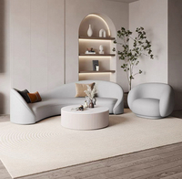 Canapé d'angle moderne en cuir véritable de luxe, pliable, deux places, pour appartements et salons d'hôtels