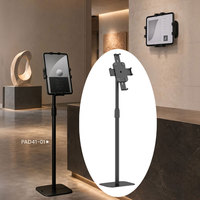 Écran de 7,9 à 14,6 pouces, antivol, réglable en hauteur, ODM OEM universel 360° °   Support de sol rotatif pour tablette tactile