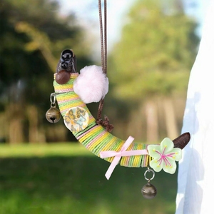 Wholesale Handicraft DIY Crescent Shaped Fruit Shell Accessory Kit Handmade Hanging Pendant For Gift And Home Decoration - Product Image 6