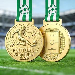 Op maat gemaakte gouden, UV-bedrukte 3D metalen sportmarathonmedaille met giettechniek voor hardloopwedstrijden, Kerstmis en jubilea - Product Image 3