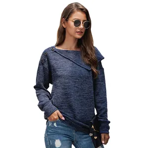 Moda de estilo coreano ropa de mujer otoño Tops de manga larga de las mujeres