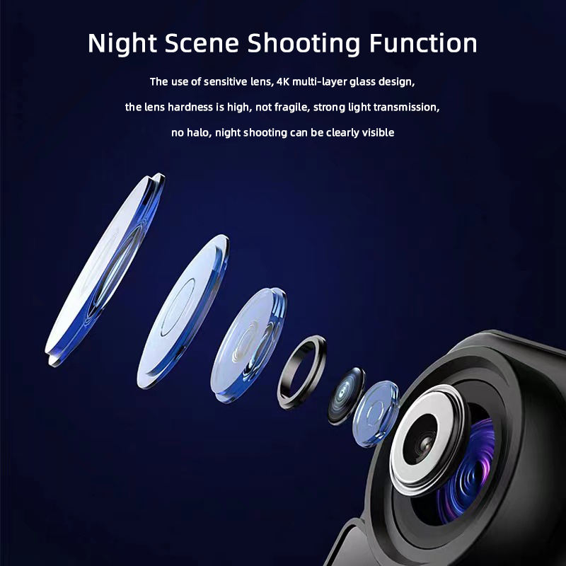 HONGDAK New 4K WIFI Action Camera Dual Screen Super Night Vision Video Loop Recording H.265 Video Encoding