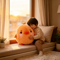 Peluche Poulet Orange Personnalisée, Jouet en Peluche Mignon de Dessin Animé, Mascotte Personnalisée, Poupée Douce pour Cadeaux Promotionnels, Jouet pour Enfants