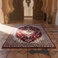 Tapis d'intérieur vintage personnalisé de 10 pieds, tapis d'entrée à poils coupés en cercle, antidérapant, pour chambre à coucher, ferme, voyage en voiture, prière, pique-nique