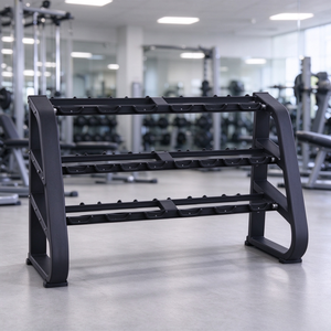 Support de rangement pour haltères à 3 niveaux, en acier au carbone, pour salle de sport commerciale - Product Image 6