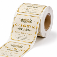 Autocollants pour bouteilles de vin, vernis spot, feuille métallique adhésive pour bouteilles en verre et emballages, fabricant sur mesure