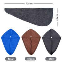 Vente chaude Absorbant Microfibre Head Wrap Femmes Cheveux Serviette Microfibre Cheveux Microfibre Cheveux Turban Serviette Wrap