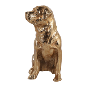 Statua di Cane in Alluminio per Decorazione Casa e Ufficio, Esposizione su Mensola o Tavolino da Caffè - Product Image 5