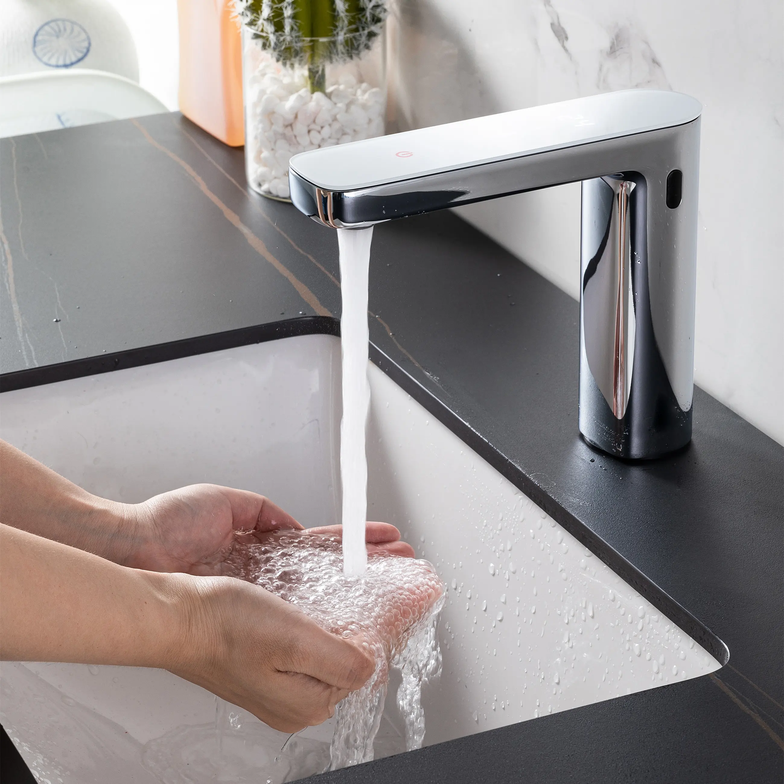 Torneira com sensor robinet intelligent basin touchless bathroom faucet sensor faucet automatic water tap sensor smart faucet