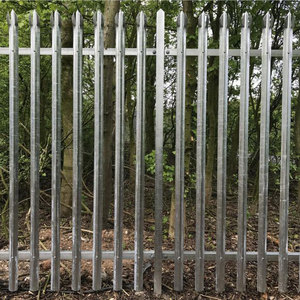 Clôture en palissade galvanisée <span class=keywords><strong>de</strong></span> conception nouvelle, clôture en métal à piquets, clôture décorative en fer forgé pour jardin - Product Image 3