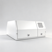 Auvent de camionnette en aluminium robuste sur mesure, entièrement fermé, avec boîtes de rangement latérales pour camionnette double cabine