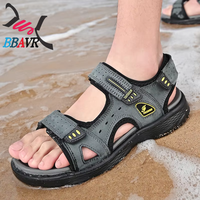 Sandalias Juveniles para Hombre, Talla Grande, Cuero Suave, Suela Blanda, Resistentes al Desgaste, Antideslizantes