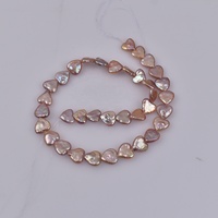 11-12mm perles d'eau douce violettes naturelles perles d'amour en forme de coeur pour collier à faire soi-même boucles d'oreilles bijoux accessoires perles en vrac