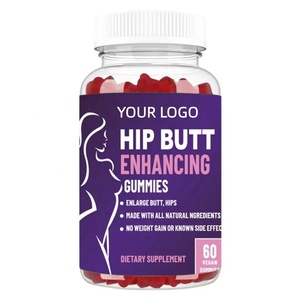 더블 블룸 힙업 강화 구미 60개입 비건, 천연 성분으로 제조, 엉덩이와 힙업 강화를 위해 제조됨 - Product Image 2