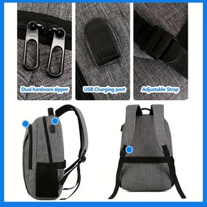 Wholesale Custom Logo Casual Daypack USB Charging 15.6 Outdoor <b>Women</b> School Business Travel Bagpack <b>Laptop</b> Back <b>Bag</b> Backpack - Product Image 3