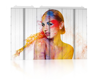 Panneaux d'affichage LED transparents pour fenêtres, intérieur/extérieur, film LED transparent, bande LED, écran maillé