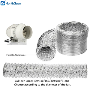 Hon & Guan 315 мм теплицы с гибкой резьбой трубы, вытяжной вентилятор из ПВХ, вентиляторы, вентиляционные воздуховоды - Product Image 3