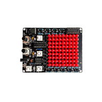 Kit de soudage DIY pour projecteur LED, DC 4.5-9V, lumière dynamique axes X/Y, 81 LED rouges, projet d'apprentissage électronique STEM pour les amateurs