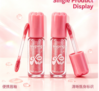 Sheglen Gloss à lèvres transparent pailleté repulpant, Maquillage cosmétique végétalien, Marque privée, Personnalisable, Vente en gros