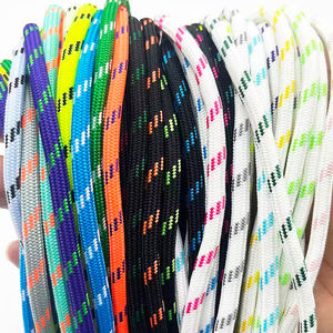 Tali Sepatu Polyester 100% Ramah Lingkungan, Berlapis, Dua Warna, Berkualitas Tinggi untuk Pakaian Olahraga, DIY Topi, Tas, Sepatu - Product Image 2