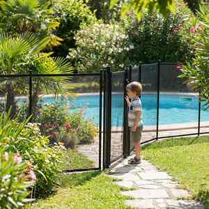 <span class=keywords><strong>Clôture</strong></span> <span class=keywords><strong>de</strong></span> piscine en <span class=keywords><strong>PVC</strong></span> portable et amovible, fine, en maille d'aluminium, pour piscine, en promotion - Product Image 1