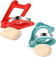 Yongli N-10 2 pièces coupe-sandwich pour enfants déjeuner Bentos petit déjeuner sans croûte coupe-sandwich et ensemble de scellant idéal pour les enfants