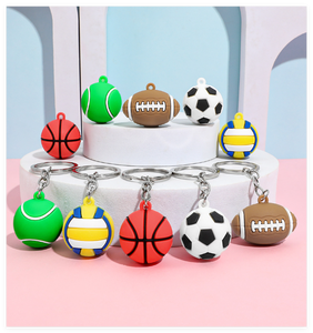 Llavero Metálico 3D Personalizado, Miniatura Realista, de Fútbol Americano, Baloncesto, <span class=keywords><strong>Tenis</strong></span>, Rugby, para Clubes, Equipos y Jugadores, Regalos, Venta al Por Mayor, Mundial 2026 - Product Image 5