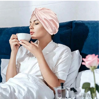 Bonnet de nuit en satin de soie double couche avec logo personnalisé, respirant, anti-frisottis, ajustement parfait pour femmes aux cheveux bouclés et tressés, soin des cheveux, OEM