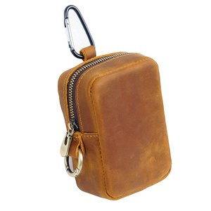 Elegant Compact Leather Coin <b>Pouch</b> With Zipper <b>Mini</b> Coin Purse for Everyday Use - Product Image 5
