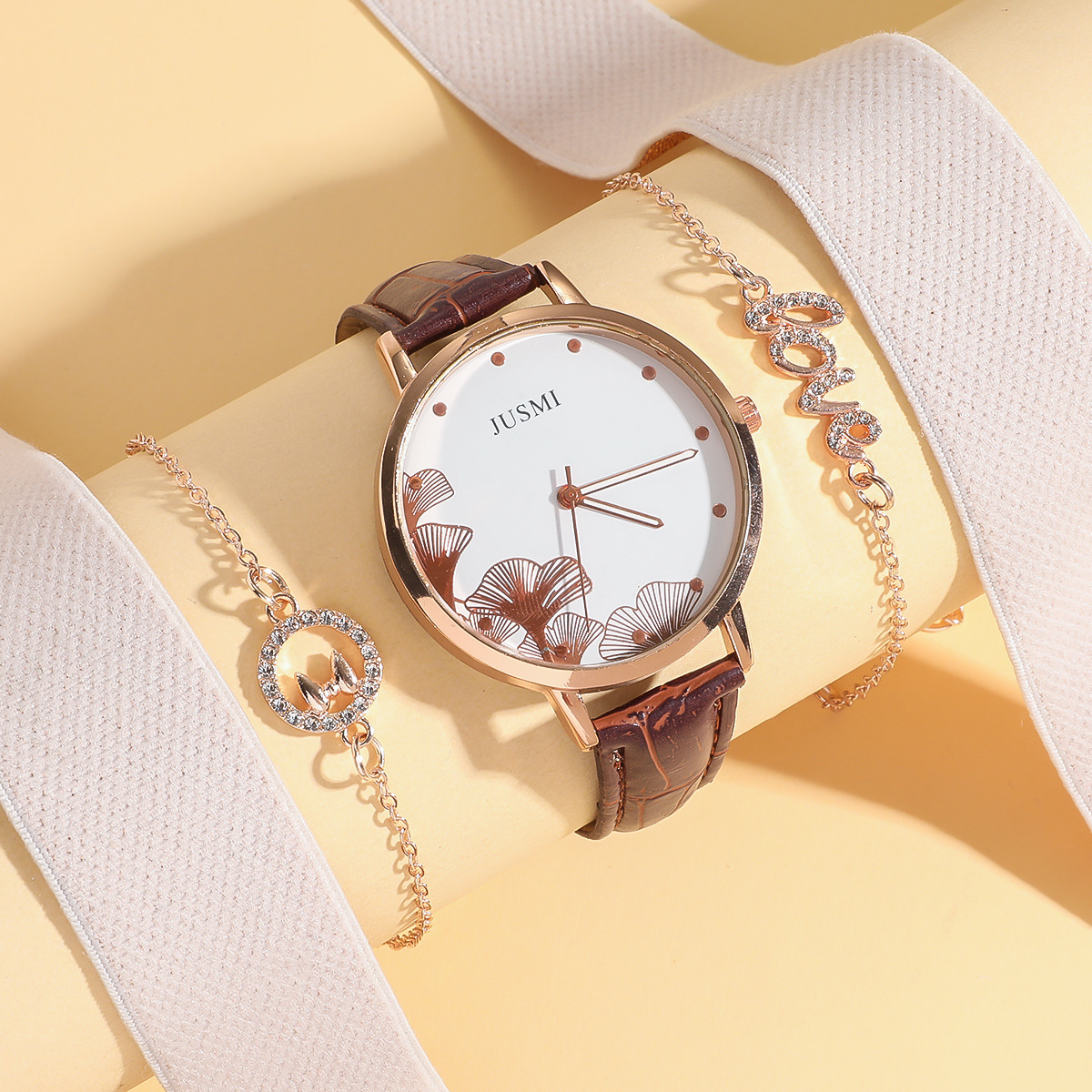 Brown watch set bzh-s05016