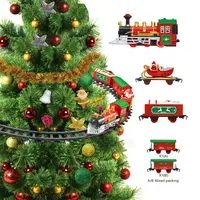 गर्म बेचने क्रिसमस पेड़ सजावट बिजली के खिलौना क्रिसमस पेड़ ट्रेन खेलने सेट