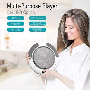 Nuevo Reproductor de CD Inalámbrico 360 °   Sistema de Audio Portátil con Pantalla Giratoria, Altavoz Integrado, Radio FM, Reproductor de MP3 USB/TF, para Hogar y Oficina - Product Image 6