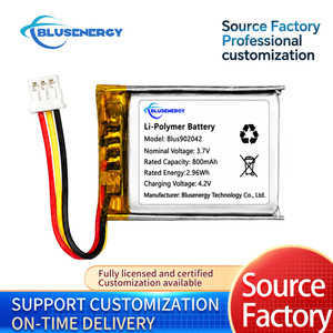 แบตเตอรี่ลิเธียมโพลิเมอร์ 3.7V 700mAh รุ่น 902042 แบบชาร์จได้ พร้อมขั้วต่อ สำหรับอุปกรณ์สวมใส่ เครื่องติดตาม GPS และอุปกรณ์ทางการแพทย์ - Product Image 4