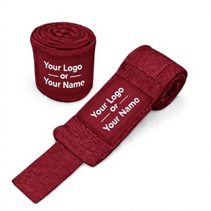 Bandages de boxe personnalisés OEM ODM, bandages élastiques MMA, 2 pièces, tailles et couleurs personnalisées, logo, certifiés CE, écologiques, en caoutchouc, éponge, EVA - Product Image 1