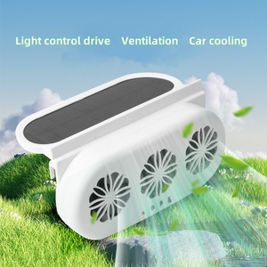 2 Mức Độ Tiếng Ồn Thấp USB + Năng Lượng Mặt Trời Powered Xe Quạt Thông Gió Tiết Kiệm Năng Lượng Cửa Sổ Xe Quạt Làm Mát Và Xe Quạt Tản Nhiệt - Product Image 3