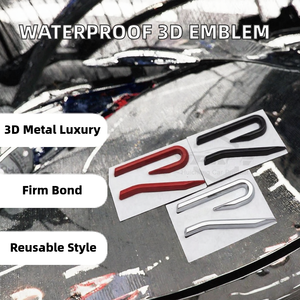 Pegatina de Logotipo de Coche de Lujo con Revestimiento Metálico 3D Impermeable Personalizada OEM, con Fuerte Adhesión, Reutilizable, 1 Año de Garantía, Emblema de Coche - Product Image 2