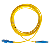 Cable de Fibra Óptica Monomodo de 3.0mm 9/125, Conector SC, Cable Dúplex BI G657A1 con Cable de Conexión de Fibra Óptica SC/UPC a SC/UPC