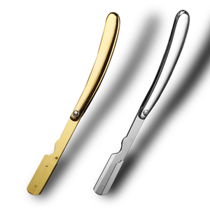 Maquinilla de afeitar de una hoja para hombres, maquinilla de afeitar Manual de una hoja, galvanoplastia, para barbería, corte OEM - Product Image 3