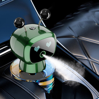 Diffuseur d'arômes intelligent pour voiture, vaporisateur automatique, rechargeable par USB, parfum de voiture avec écran d'expression dynamique