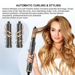 Đa chức năng tốc độ cao Styler ion Máy Sấy Tóc 8 trong 1 tóc Styler Hot lược không khí với heatless Curler Cây Đũa phép và ép tóc - Product Image 5