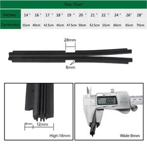 Ltdo — lames d'essuie-glace à faisceau pour pare-vent, recharge en caoutchouc naturel, sans cadre, souple et désosseur, <span class=keywords><strong>accessoires</strong></span> d'extérieur, 8mm - Product Image 4