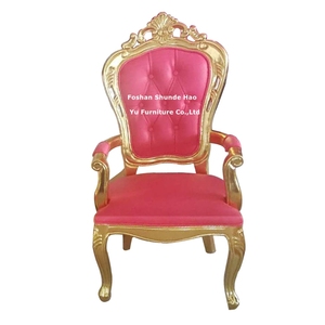 LC92 Luxury Modern Solid Wood Hotel Wedding <strong>Chair</strong> with <strong>Pink</strong> Velvet Cover for Wedding Party - Product Image 6