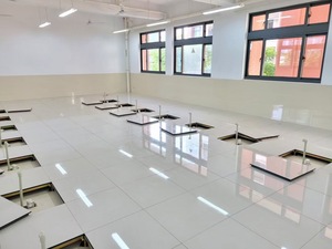 机房和办公楼用工业风格防静电钢活动地板和陶瓷饰面