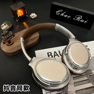 Vj901 Retro Over Ear Metal Bluetooth Headphone 6.0 <b>Wireless</b> Dynamic <b>Mic</b> Button Control Sports Use - Product Image 1