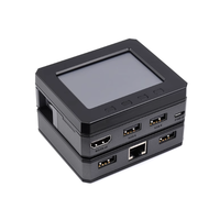 Raspberry PI Zero 2W POD Boîtier en alliage d'aluminium Module d'extension d'interface USB 2.8 pouces LCD
