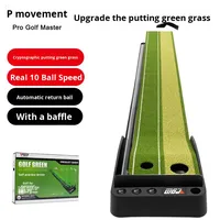 Pgm TL041 Appareil d'entraînement de golf en intérieur, mini tapis vert, simulateur pour la maison et le bureau, durable, portable, avec retour de balle