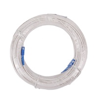 Cable de Fibra Óptica de Interior FTTH, Fabricado en Fábrica, Forma Plana, 2 Núcleos, G657 G652, Cubierta LSZH Blanca