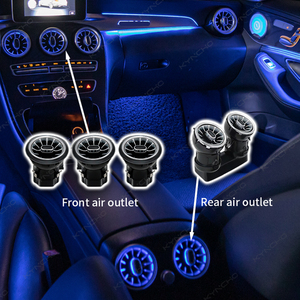 Cho Mercedes Benz C Class W205 môi trường xung quanh ánh sáng Kit 64 màu ma thuật tuabin Air Outlet 12V xe mới môi trường xung quanh ánh sáng tự động LED giao hưởng - Product Image 3