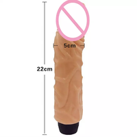 Batterie gode vibrateur jouets sexuels pour femmes grand 22cm réaliste grande gelée gode vibrateur