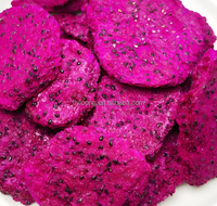 Nieuwe aanvoer biologische gevriesdroogde rode drakenfruitchips, natuurlijke zoete smaak, niet-GMO, vacuüm verpakt, premium gezonde snack
